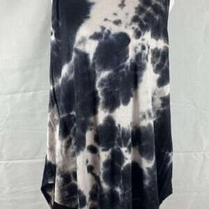 Azules Black & White Tie‑Dye Sleeveless Top – 3X – NWOT Plus
